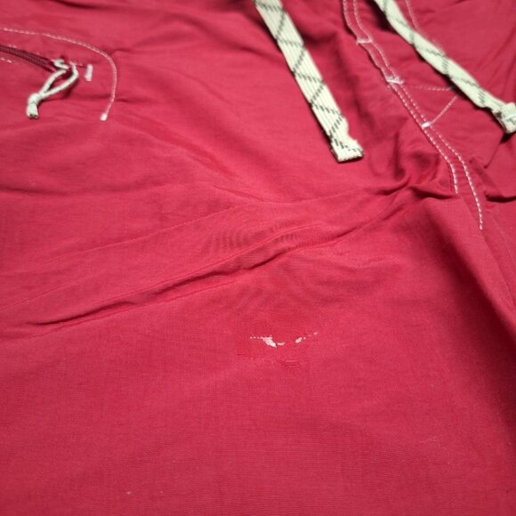 Patagonia Board Shorts Common Threads Red Drawstring Pockets Mens 34 Swim Trunks - Picture 5 of 10